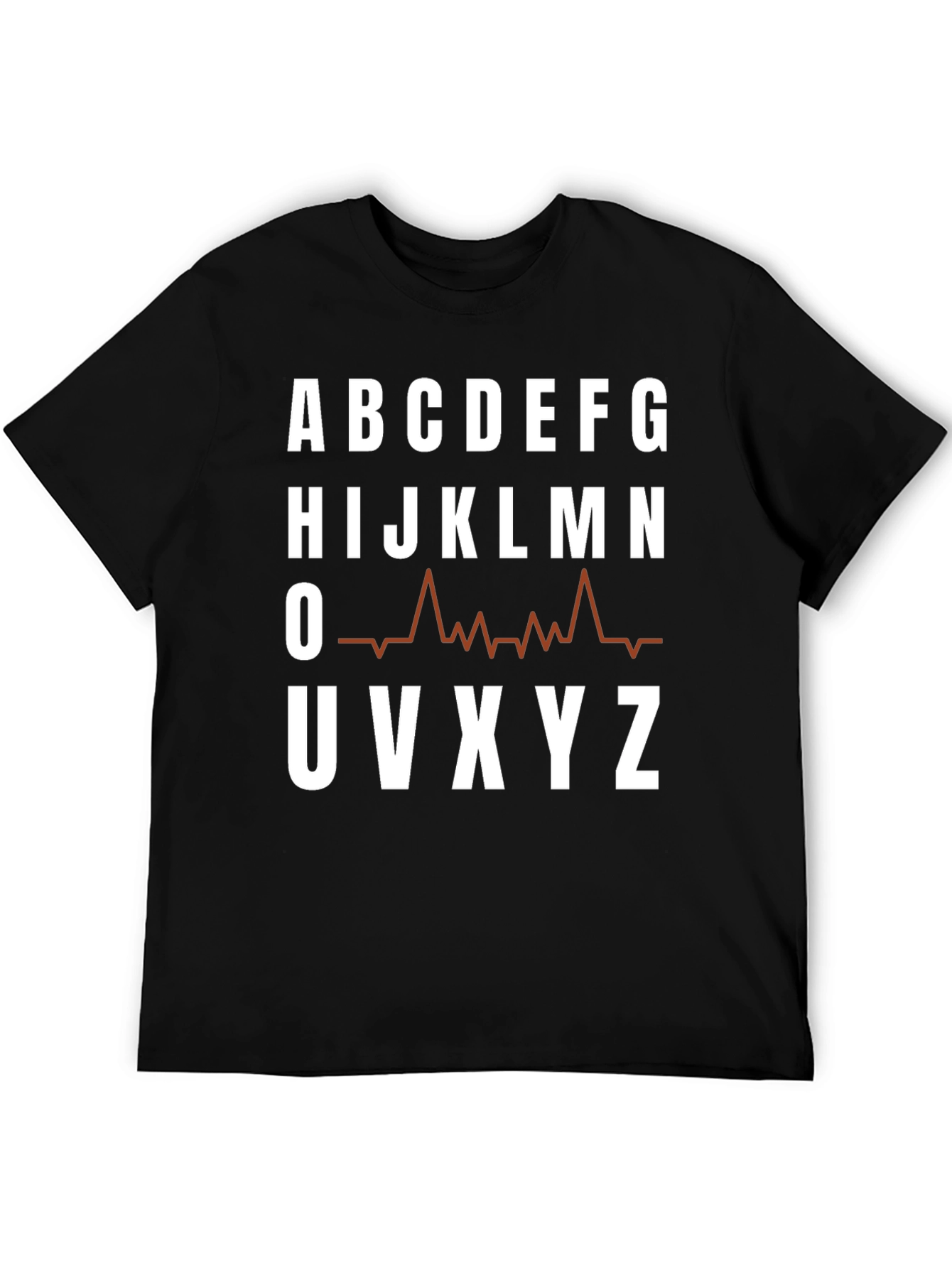 Camiseta Hombre Abecedario Latido Cardiaco