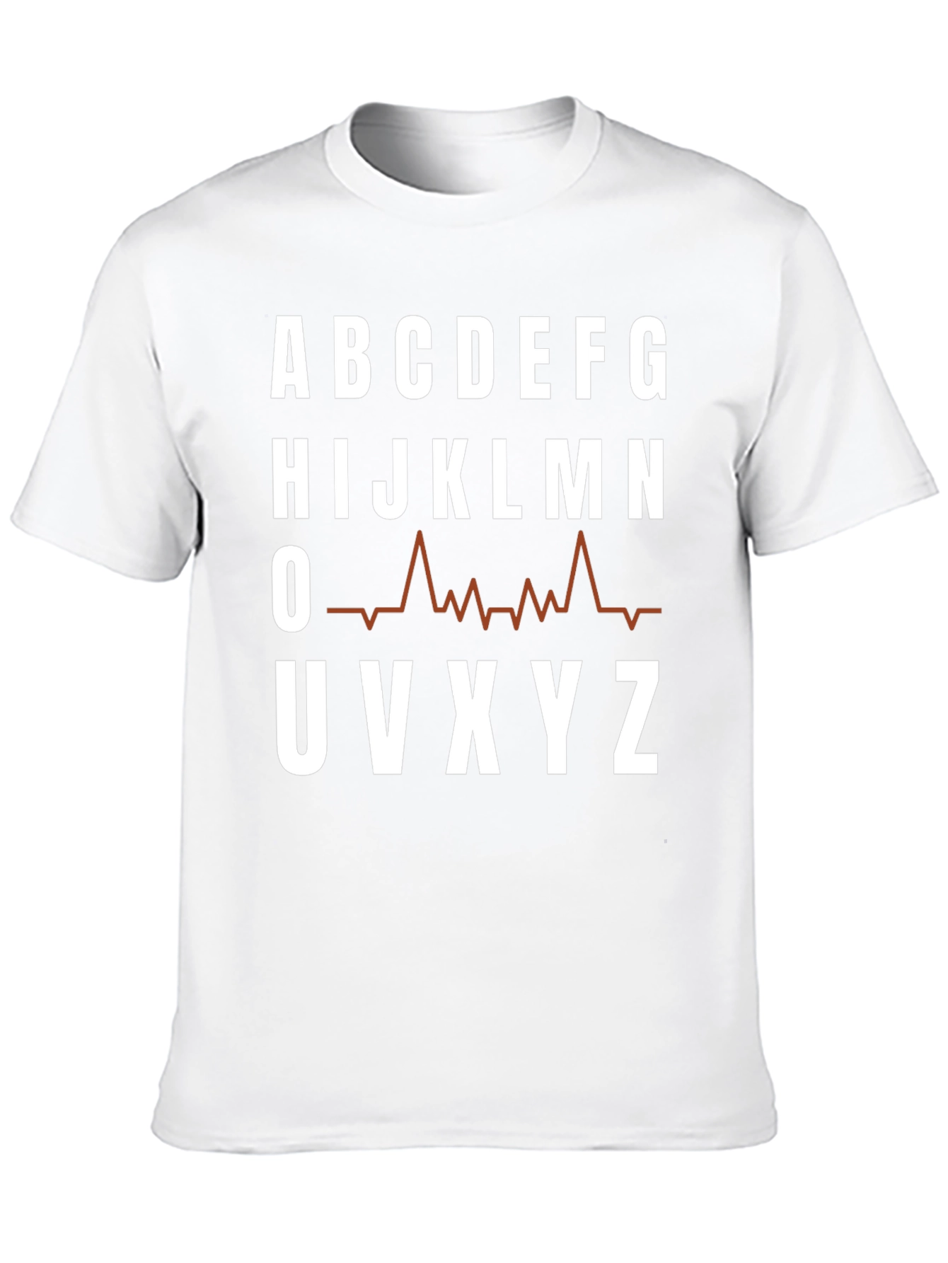 Camiseta Hombre Abecedario Latido Cardiaco
