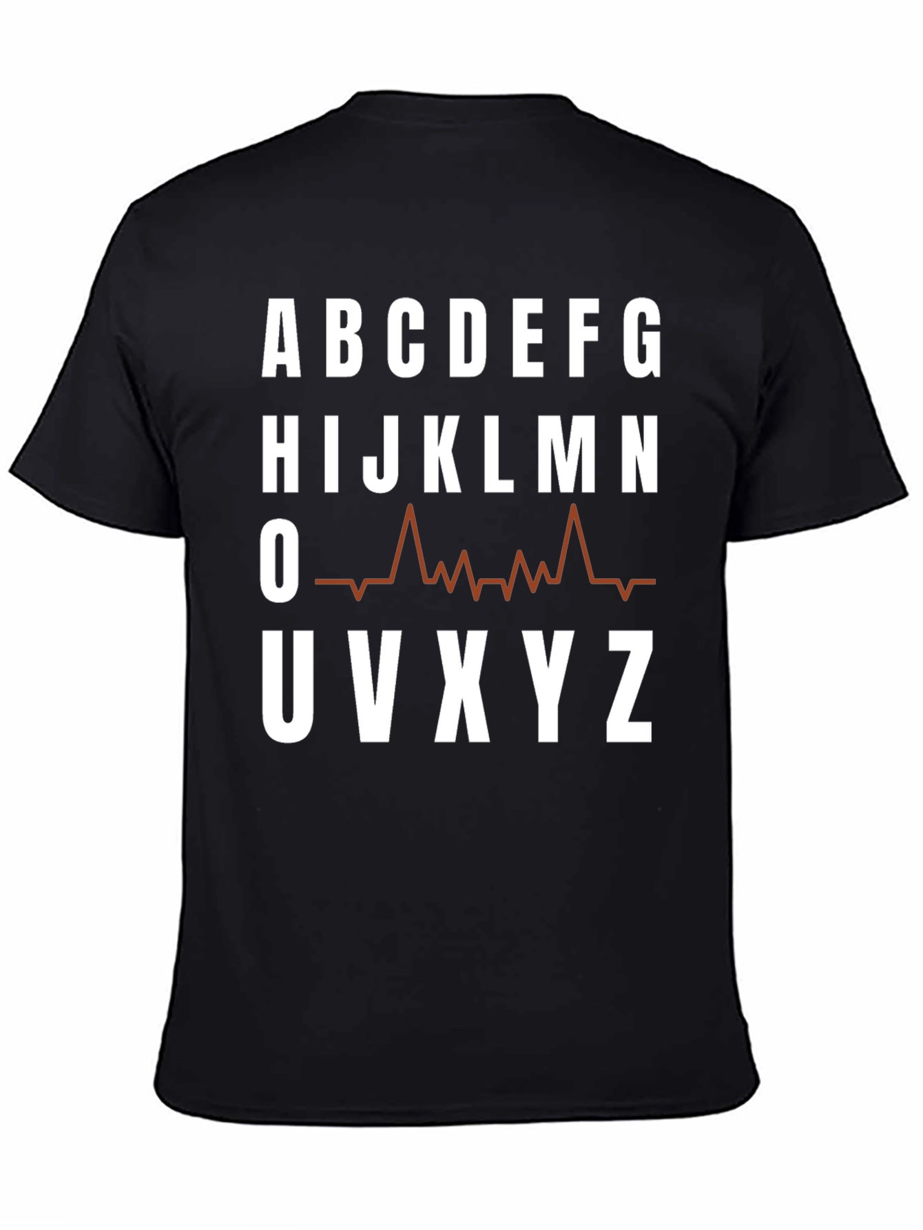 Camiseta Hombre Abecedario Latido Cardiaco