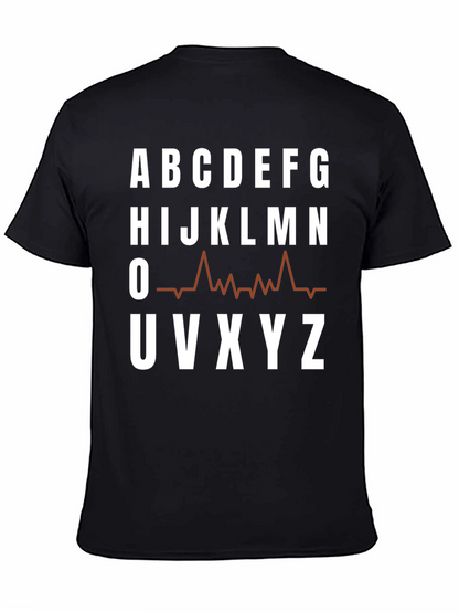 Camiseta Hombre Abecedario Latido Cardiaco