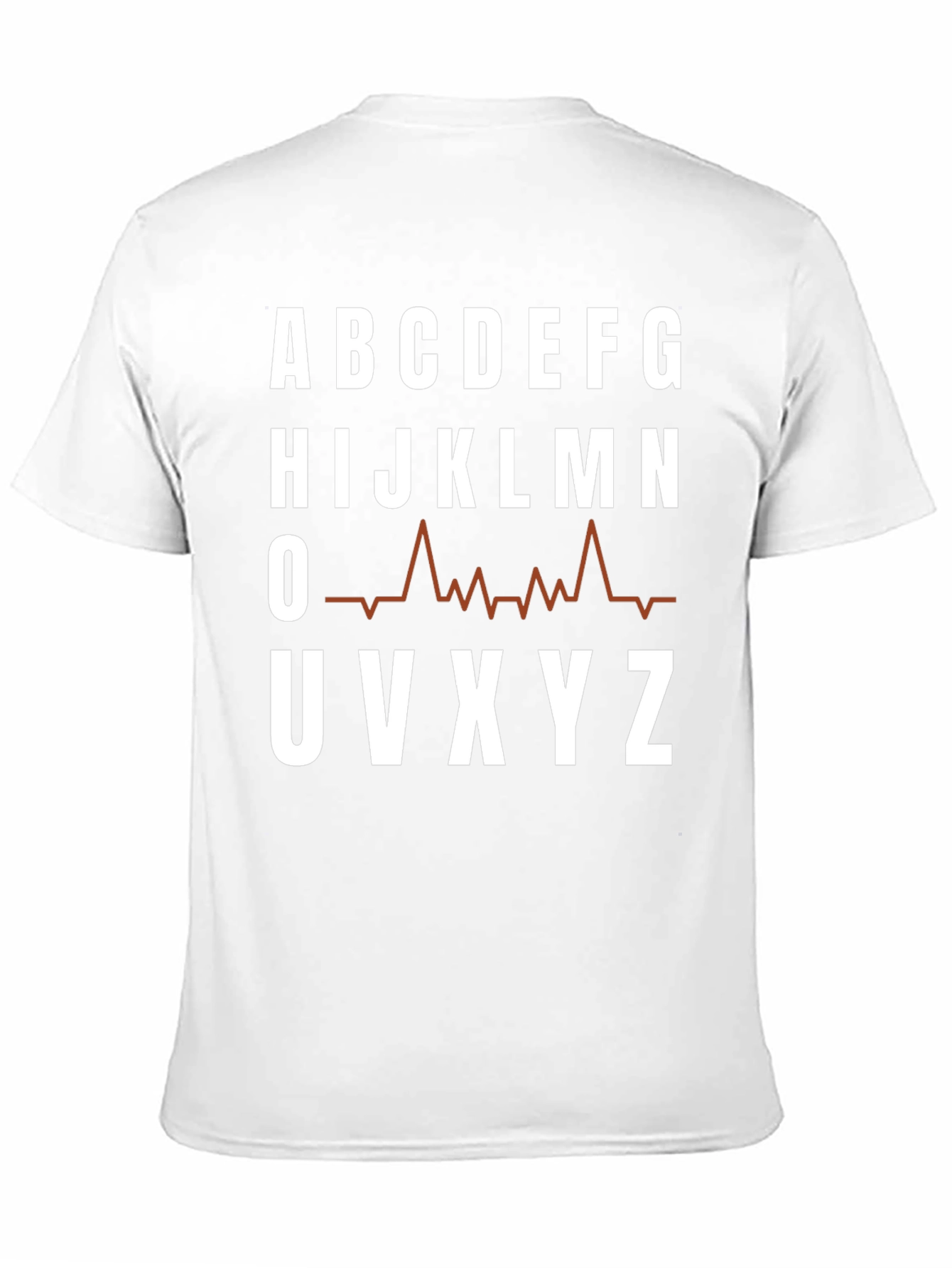 Camiseta Hombre Abecedario Latido Cardiaco