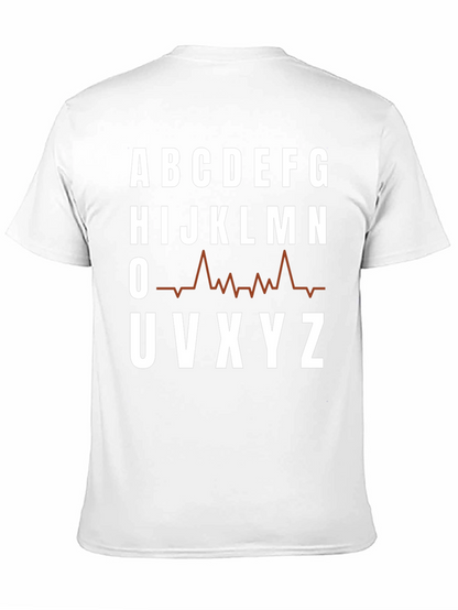Camiseta Hombre Abecedario Latido Cardiaco