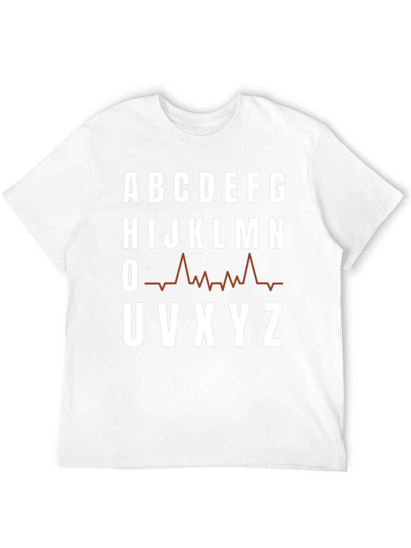 Camiseta Hombre Abecedario Latido Cardiaco