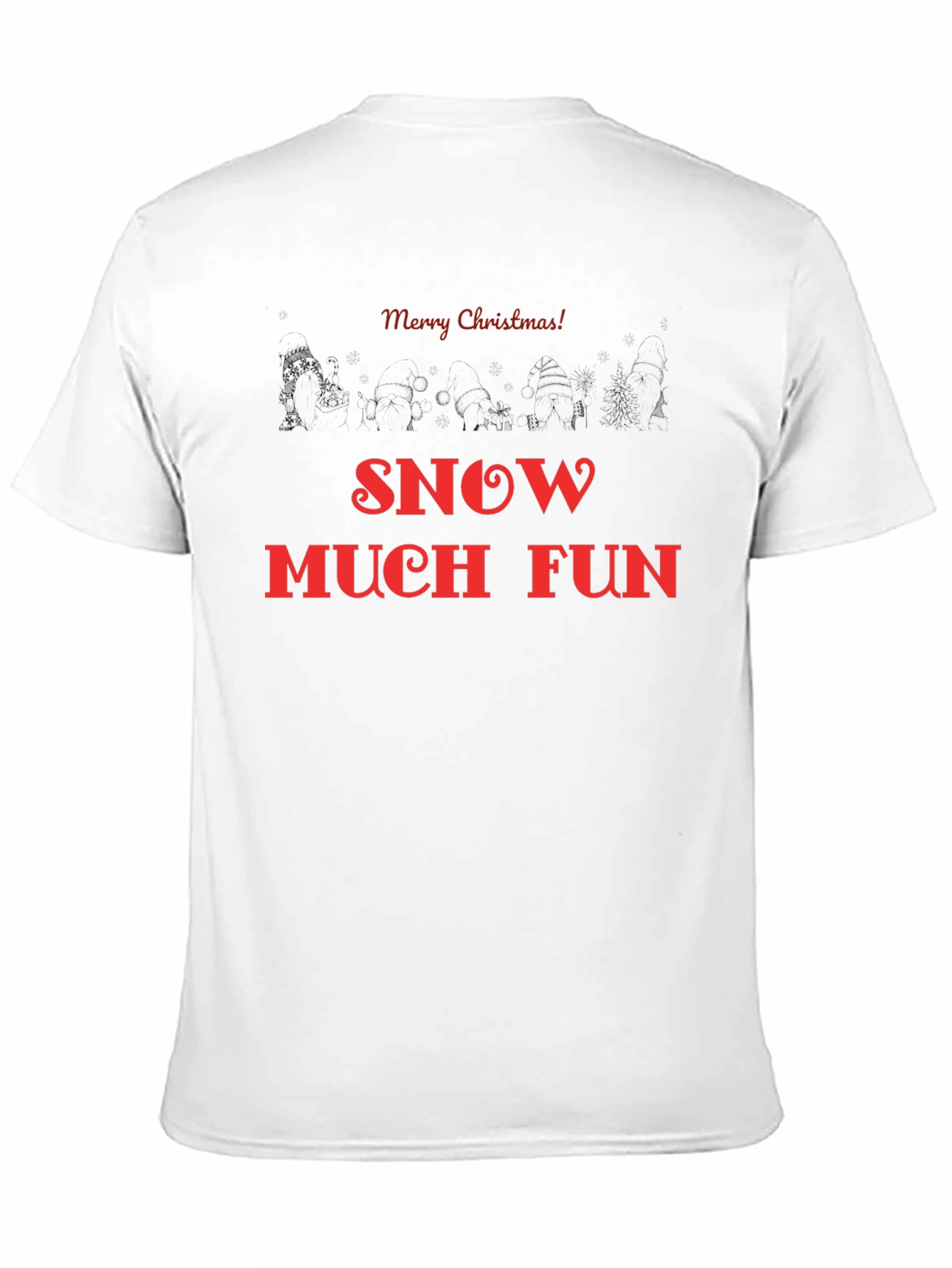 Camiseta Navideña Negra: Nieve y Diversión