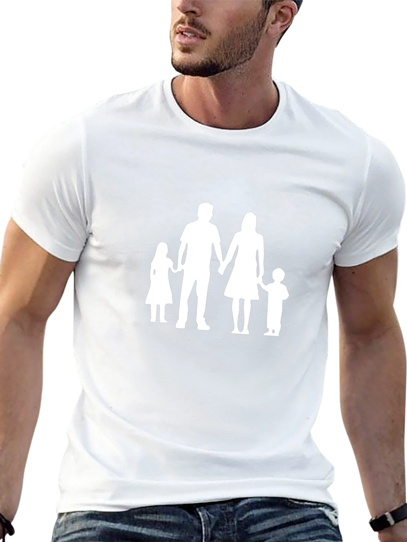 Camiseta Negra Familiar: Estilo y Unidad