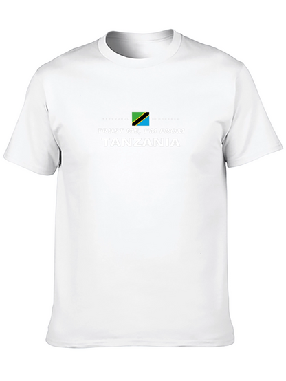 Camiseta Negra Confía en Mí Soy de Tanzania
