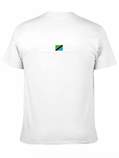 Camiseta Negra Confía en Mí Soy de Tanzania