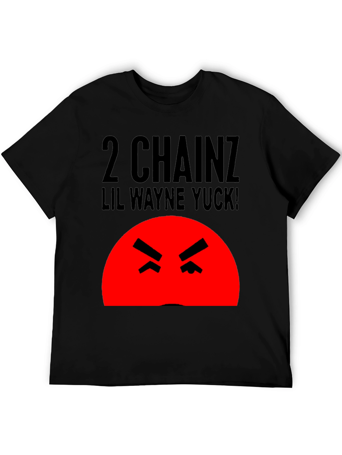 Camiseta Hombre Negra 2 Chainz Lil Wayne Yuck!
