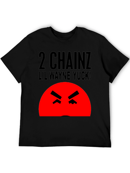 Camiseta Hombre Negra 2 Chainz Lil Wayne Yuck!