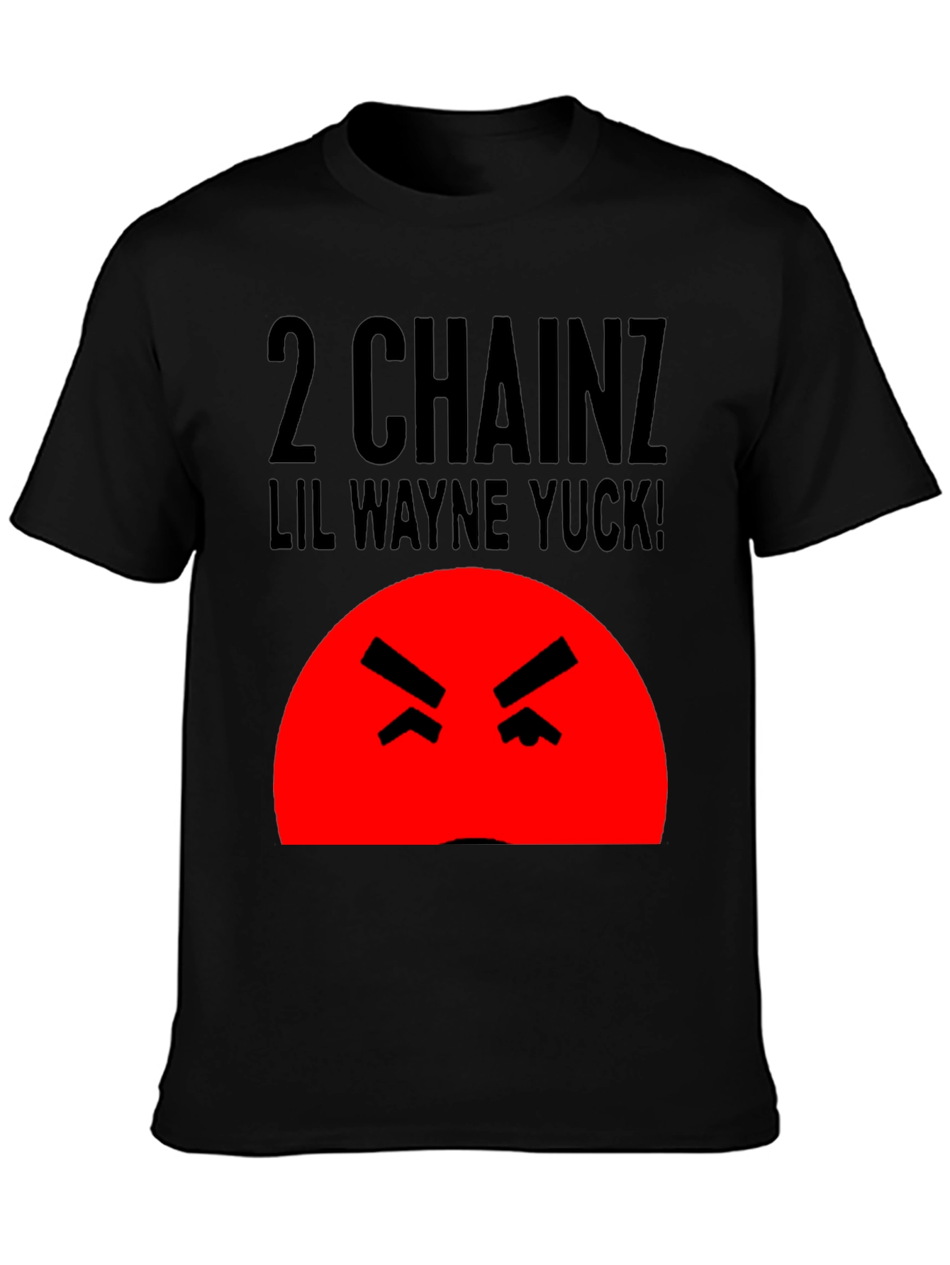 Camiseta Hombre Negra 2 Chainz Lil Wayne Yuck!