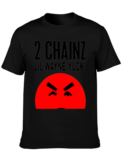 Camiseta Hombre Negra 2 Chainz Lil Wayne Yuck!