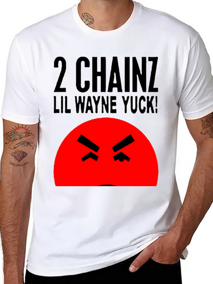 Camiseta Hombre Negra 2 Chainz Lil Wayne Yuck!