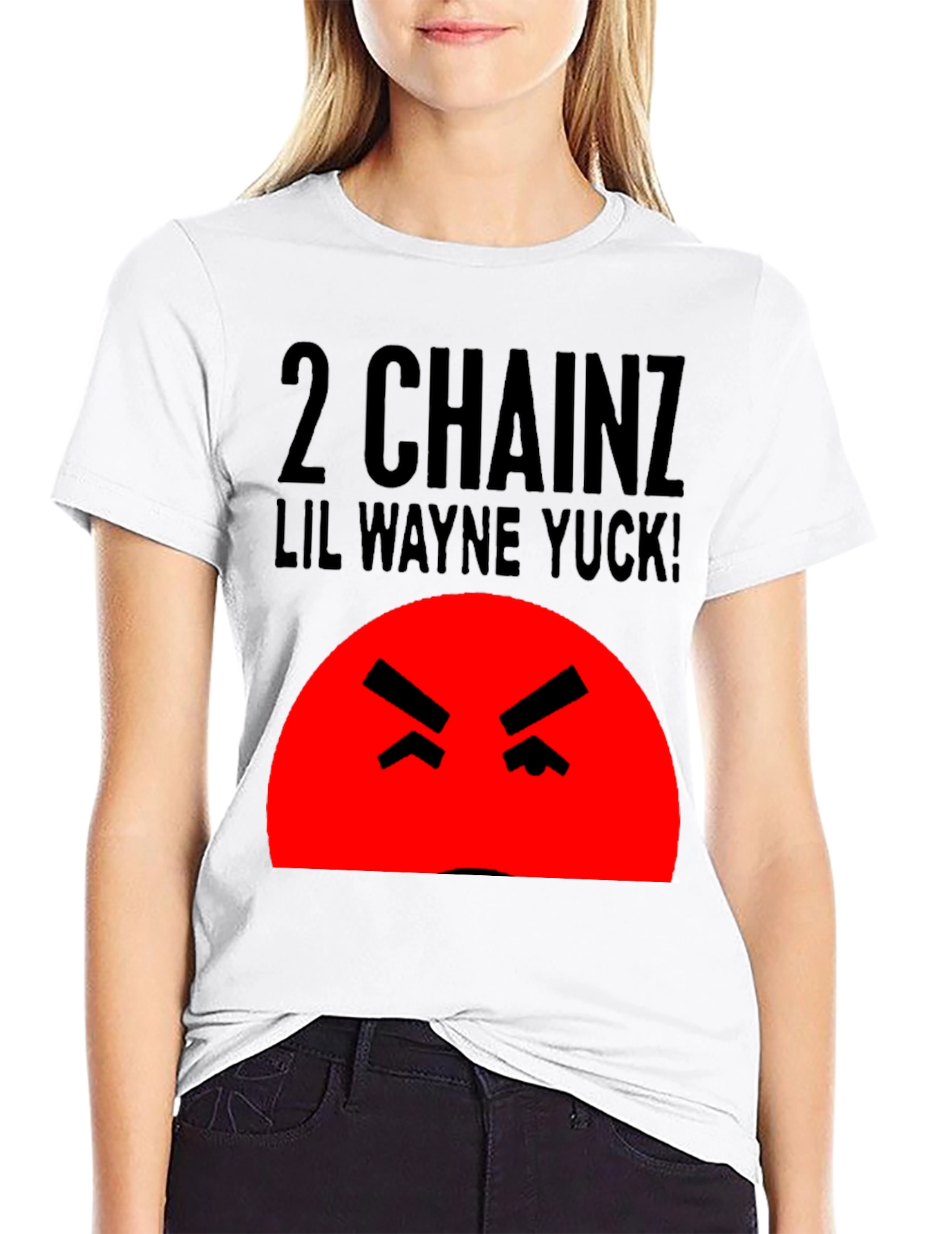 Camiseta Hombre Negra 2 Chainz Lil Wayne Yuck!