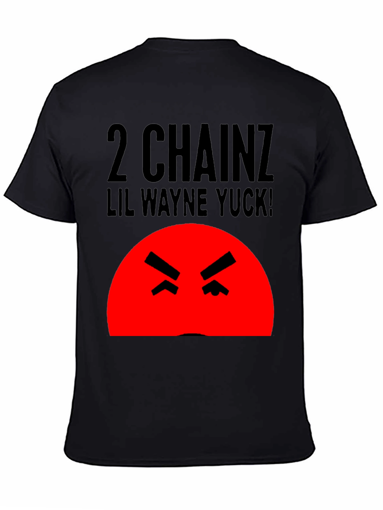 Camiseta Hombre Negra 2 Chainz Lil Wayne Yuck!