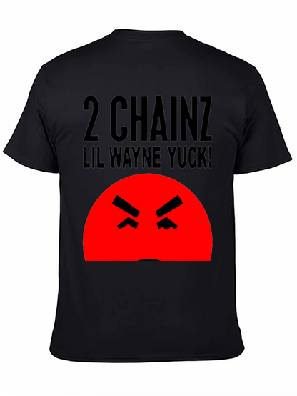 Camiseta Hombre Negra 2 Chainz Lil Wayne Yuck!