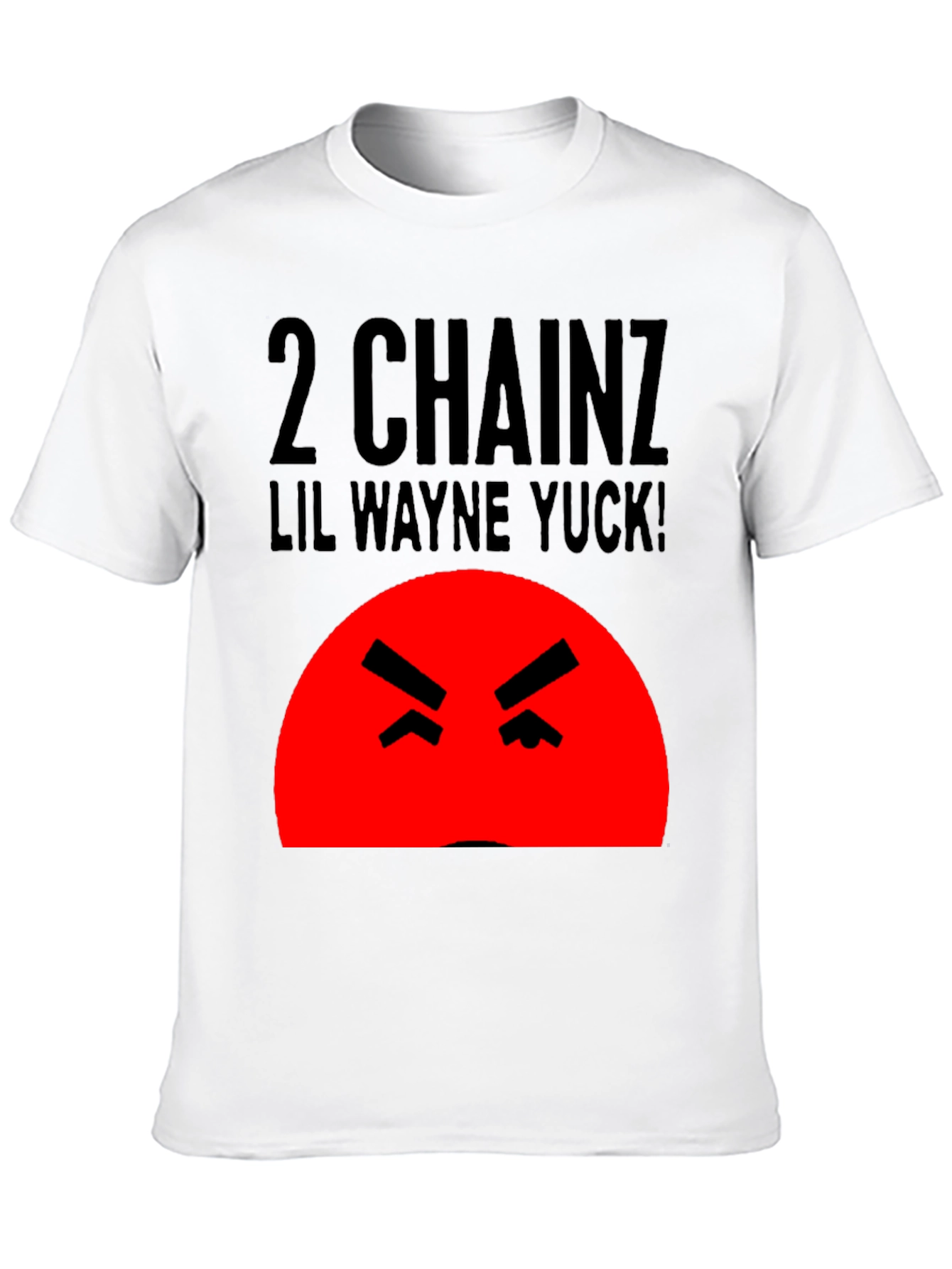 Camiseta Hombre Negra 2 Chainz Lil Wayne Yuck!