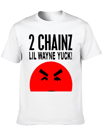 Camiseta Hombre Negra 2 Chainz Lil Wayne Yuck!
