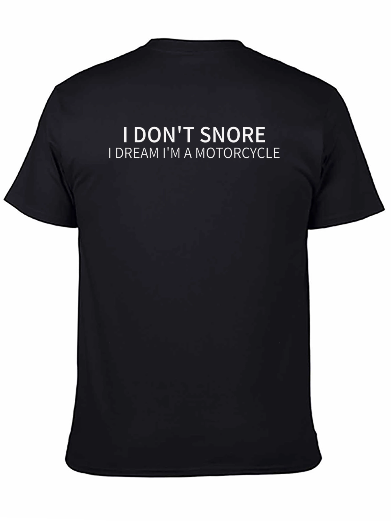 Camiseta Negra: No Ronco Sueño con Motos