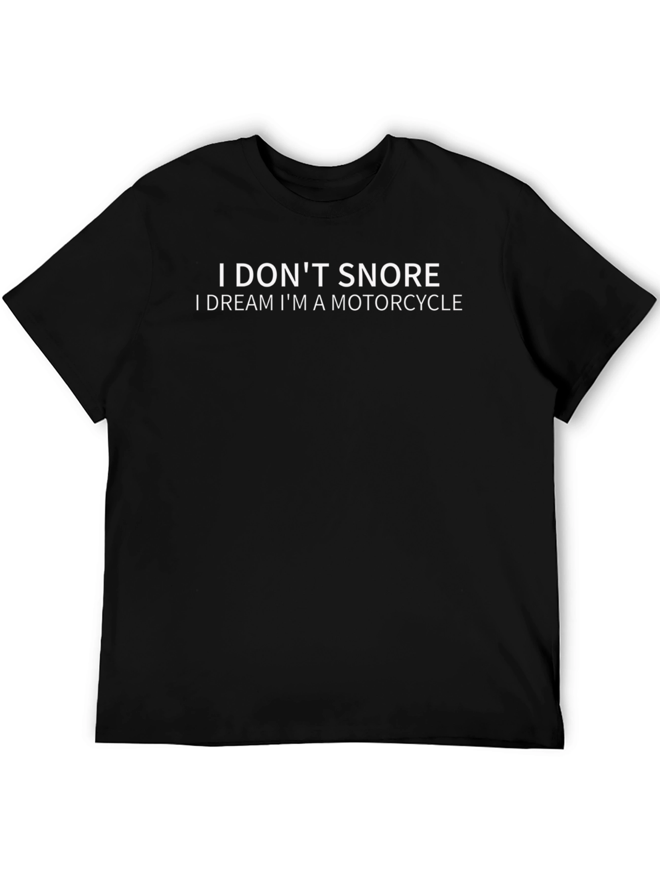 Camiseta Negra: No Ronco Sueño con Motos