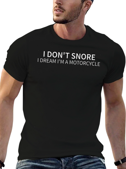Camiseta Negra: No Ronco Sueño con Motos