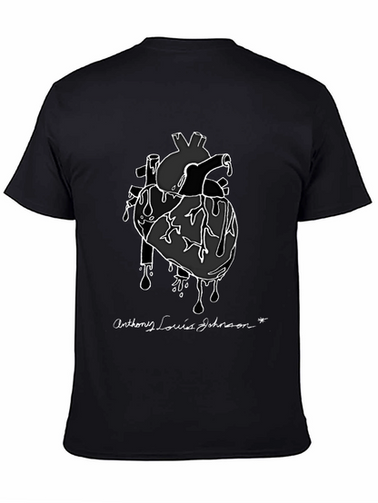 Camiseta Negra Corazón Anatómico