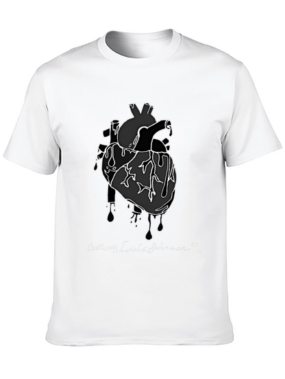 Camiseta Negra Corazón Anatómico
