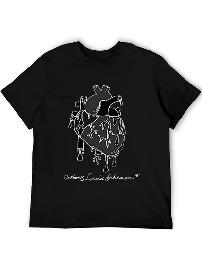 Camiseta Negra Corazón Anatómico