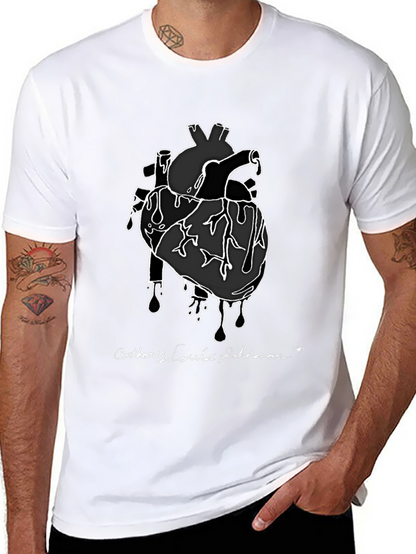 Camiseta Negra Corazón Anatómico