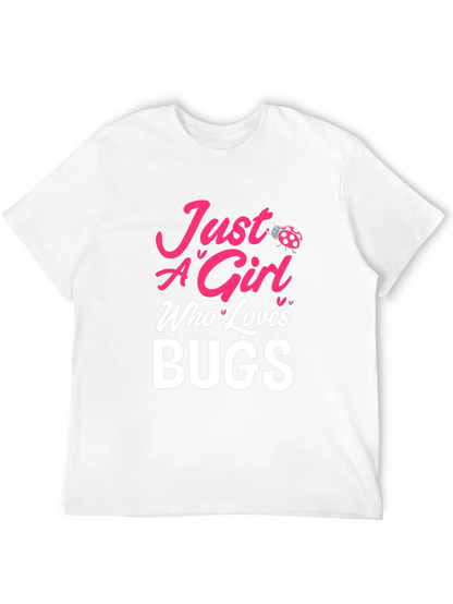 Camiseta Negra Just A Girl Who Loves Bugs