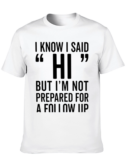 Camiseta Negra con Estampa de Humor Hi