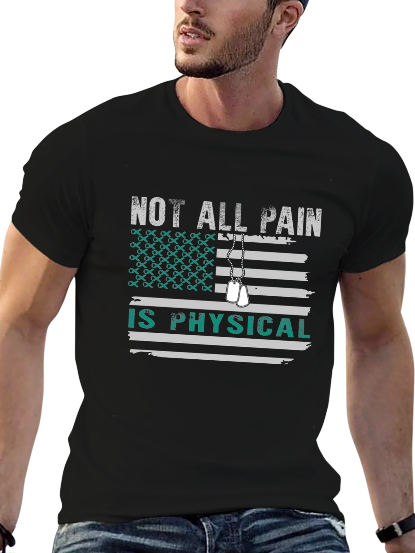 Camiseta Negra: No Todo Dolor es Físico