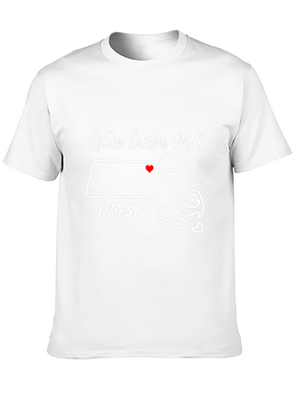 Camiseta Negra Rotten Groton MA con Mapa
