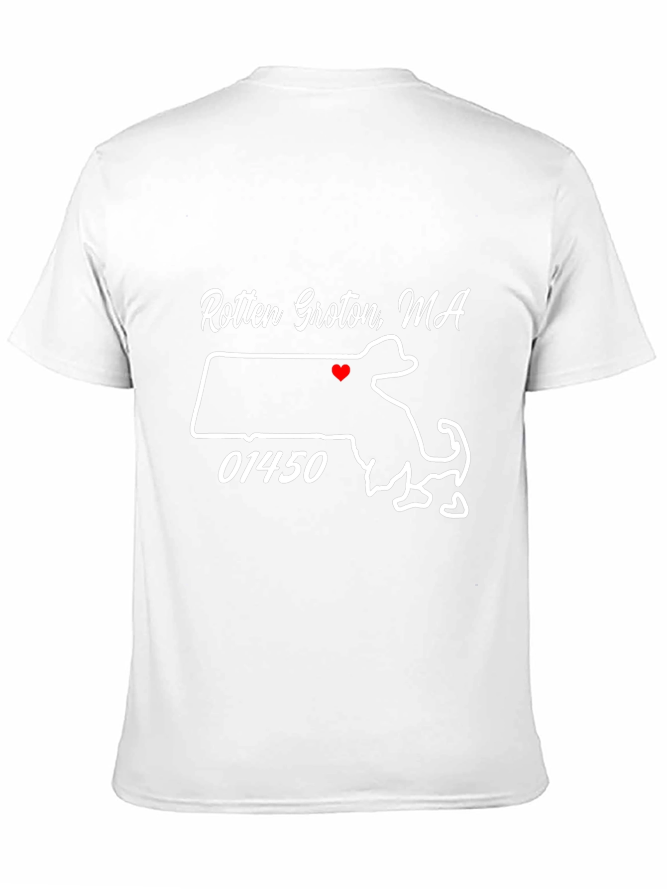 Camiseta Negra Rotten Groton MA con Mapa