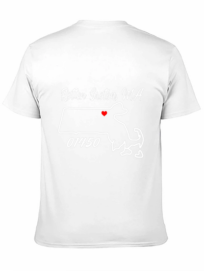 Camiseta Negra Rotten Groton MA con Mapa