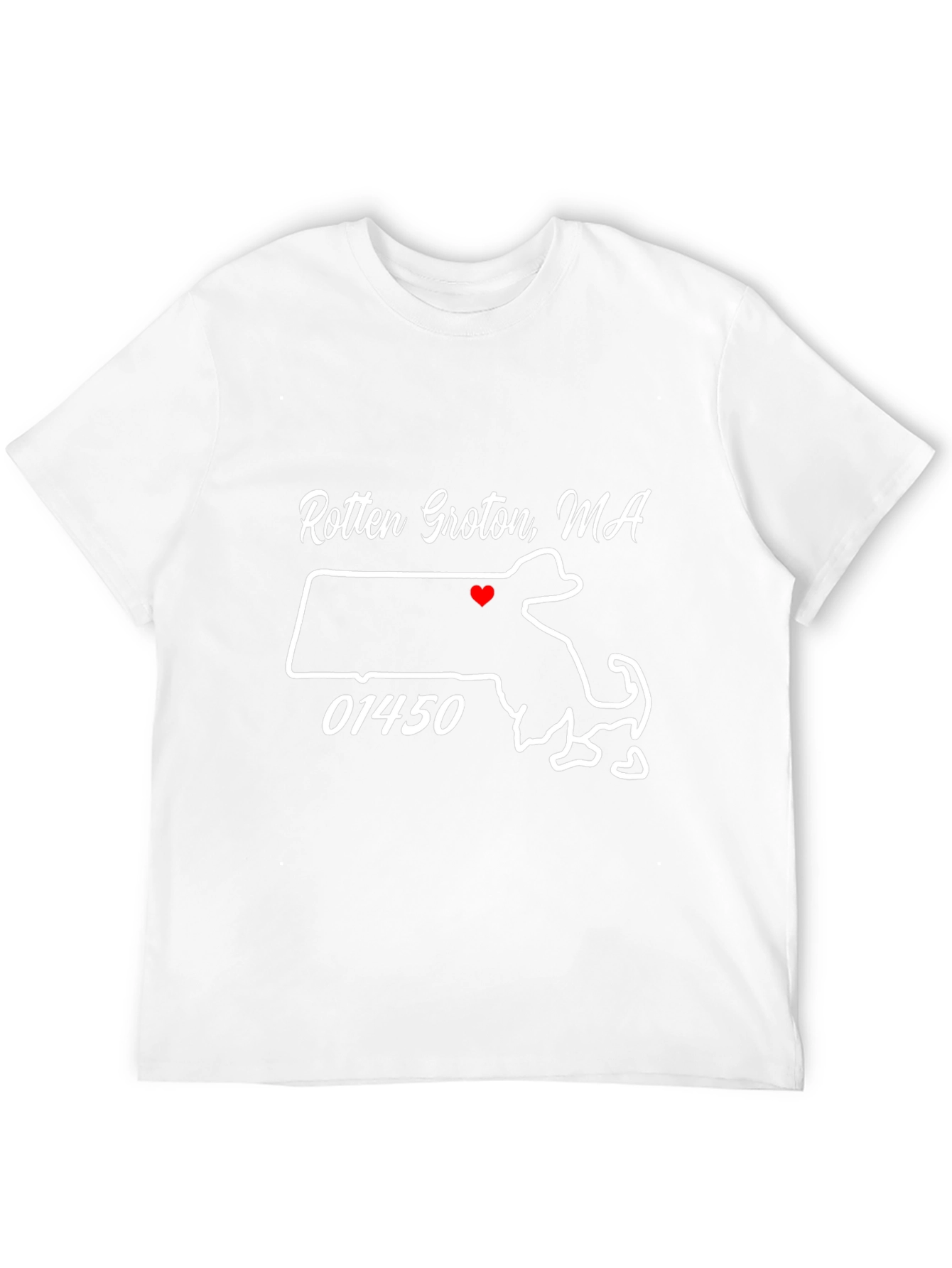 Camiseta Negra Rotten Groton MA con Mapa
