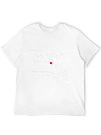 Camiseta Negra Rotten Groton MA con Mapa