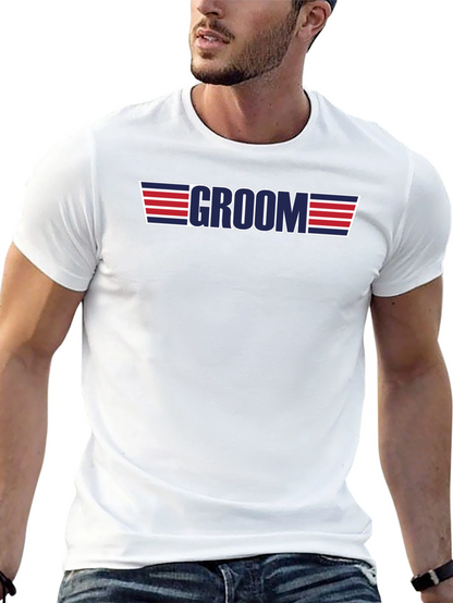 Camiseta Groom Top Gun Estilo Boda Despedida Soltero