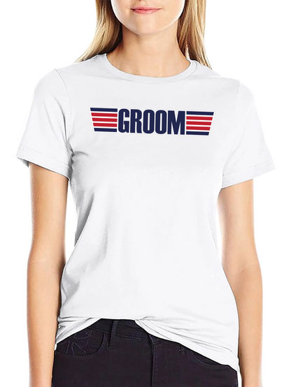 Camiseta Groom Top Gun Estilo Boda Despedida Soltero