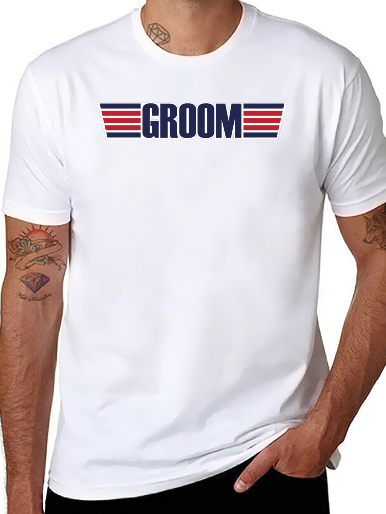 Camiseta Groom Top Gun Estilo Boda Despedida Soltero