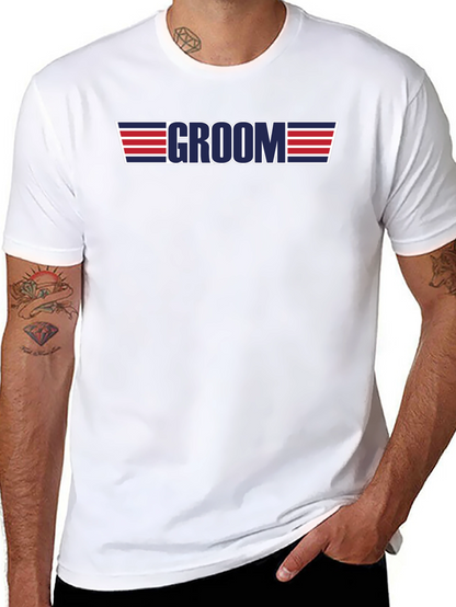 Camiseta Groom Top Gun Estilo Boda Despedida Soltero