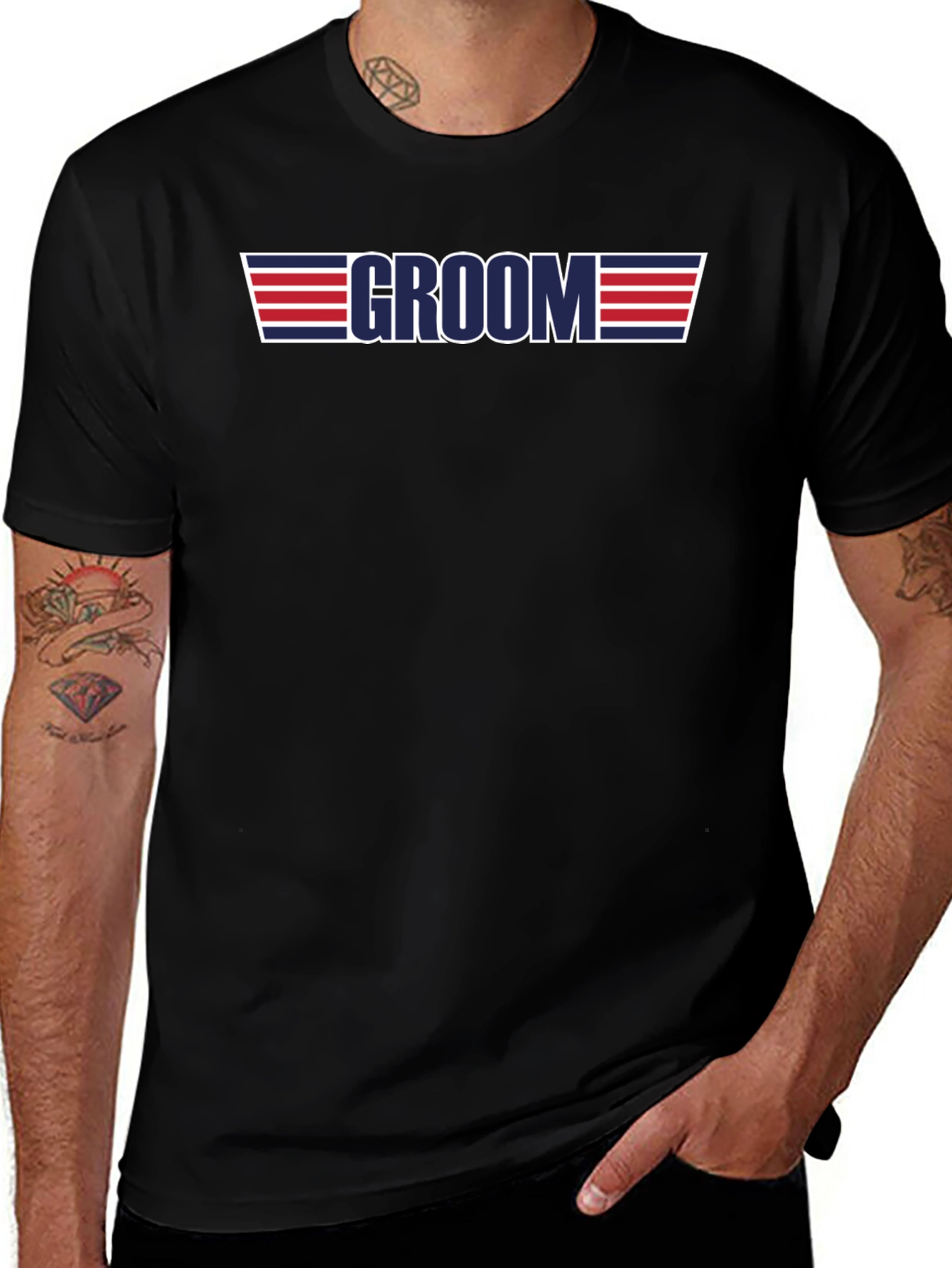 Camiseta Groom Top Gun Estilo Boda Despedida Soltero