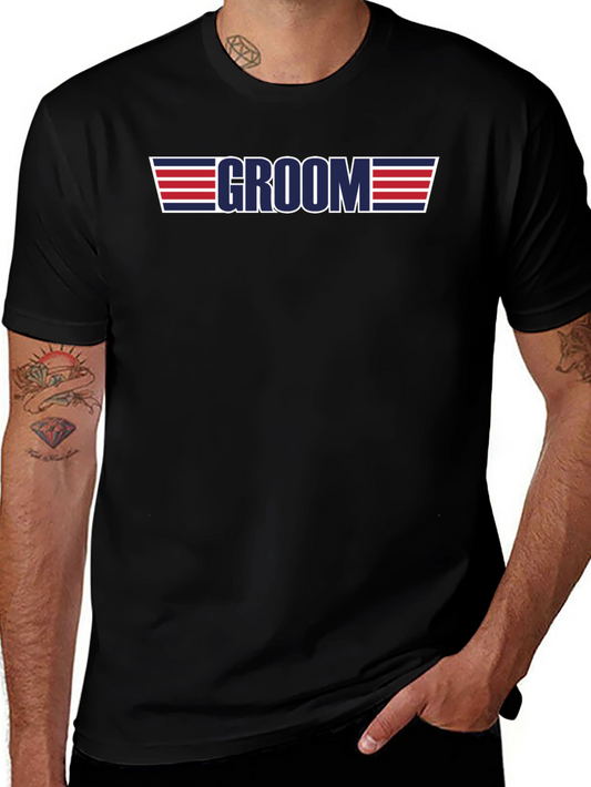 Camiseta Groom Top Gun Estilo Boda Despedida Soltero