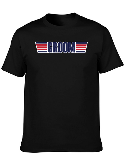 Camiseta Groom Top Gun Estilo Boda Despedida Soltero