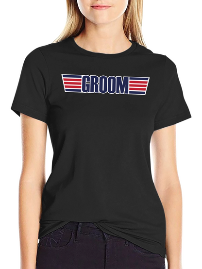 Camiseta Groom Top Gun Estilo Boda Despedida Soltero