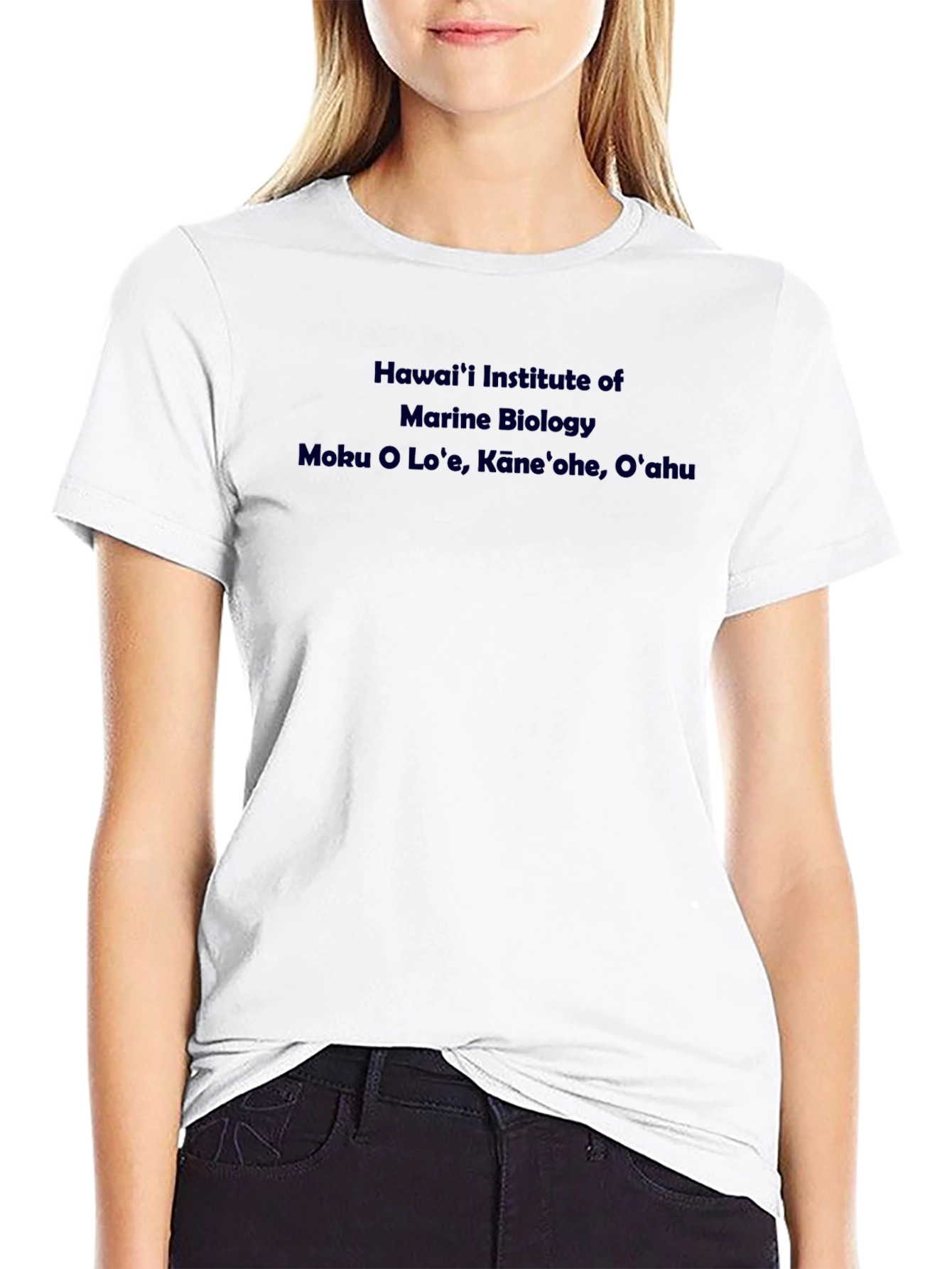 Camiseta Negra Hawaii Institute Marine Biology