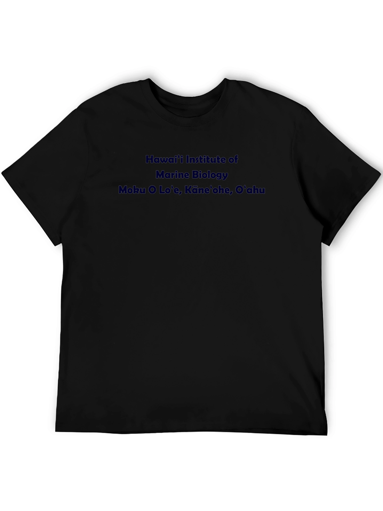 Camiseta Negra Hawaii Institute Marine Biology