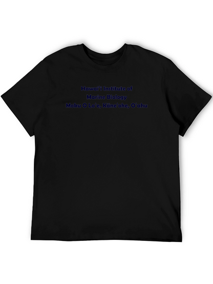 Camiseta Negra Hawaii Institute Marine Biology