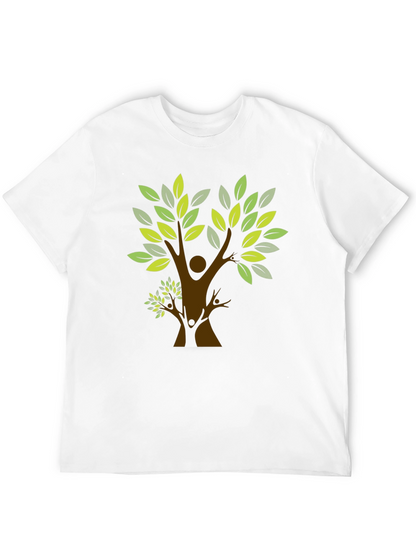 Camiseta Negra con Diseño de Árbol Familiar