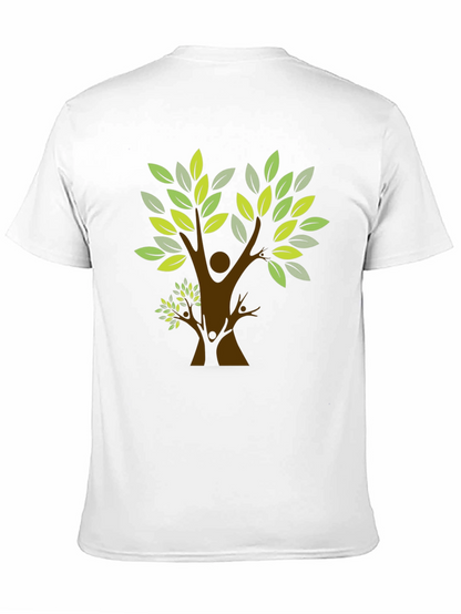 Camiseta Negra con Diseño de Árbol Familiar
