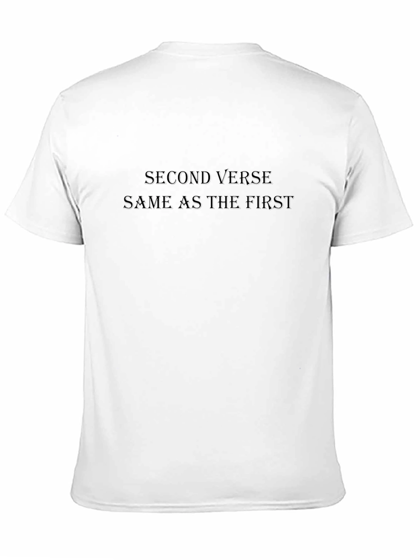 Camiseta Negra Second Verse Same as the First